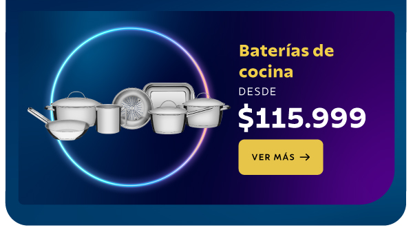 Bater�as de cocina desde $ 115.999