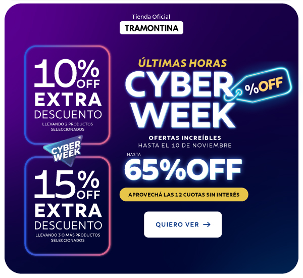 Se termina Cyber Week con Hasta 65% OFF