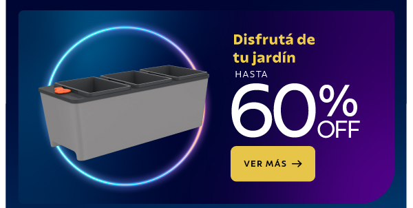 Disfrutá de tu jardín con hasta 60% OFF