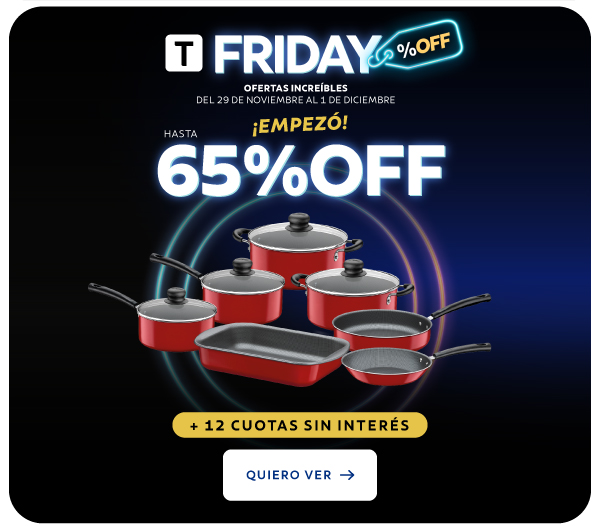 ¡Black Friday Empezó! Hasta 65% OFF