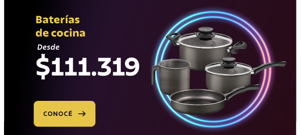 Baterías de cocina desde $111.319