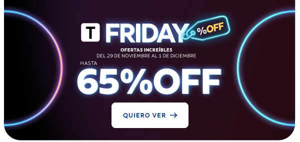 Black Friday hasta 65% OFF