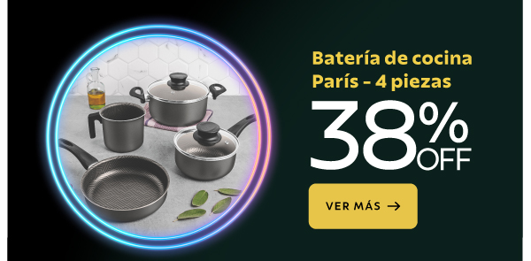 Batería de Cocina París - 4 piezas 38% OFF