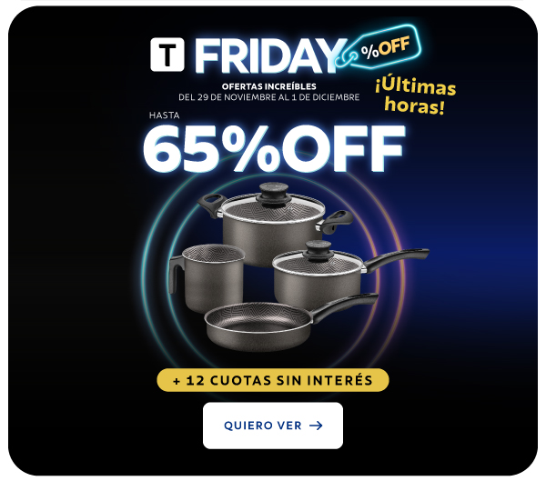 ¡Black Friday Empezó! Hasta 65% OFF