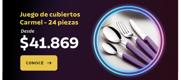 Desde $42.869 Juego de cubiertos Carmel - 24 Piezas