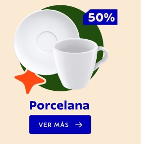 50% Porcelana VER MÁS