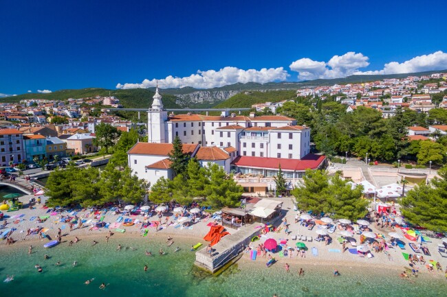 Crikvenica u pláže + dítě do 12 let zdarma