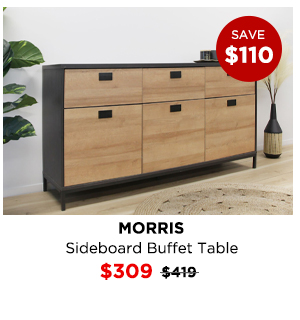 Morris Sideboard Buffet Table - Oak at Treasurebox