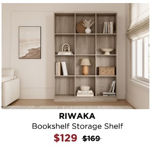 Riwaka Bookshelf Storage Shelf at Treasurebox