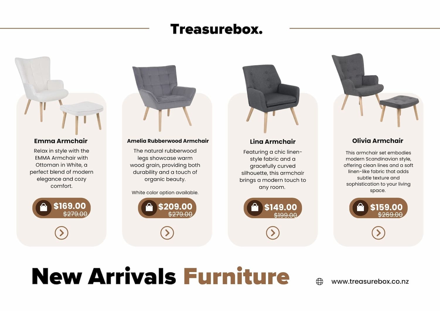 Arm Chairs at Treasurebox