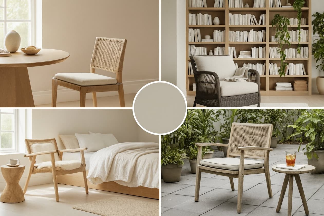 Rattan Chairs Collage