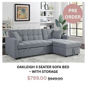 Oakleigh 3 Seater Sofa Bed at Treasurebox