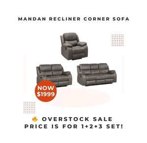 Wilson Manual 3 Piece Recliner Sofa Set at Treasurebox