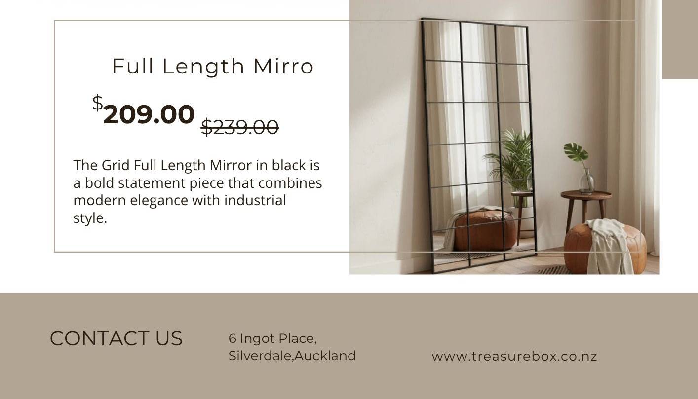 Grid Full Length Mirror at Treasurebox