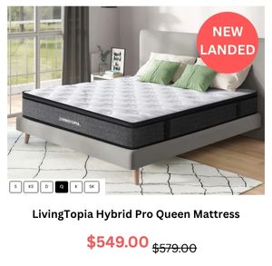 LivingTopia Hybrid Pro Mattress at Treasurebox