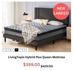 LivingTopia Hybrid Plus Mattress at Treasurebox