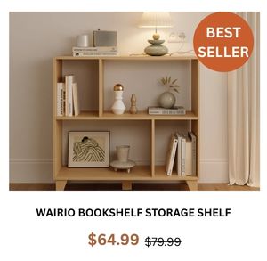 Wairio Bookshelf Storage Shelf at Treasurebox