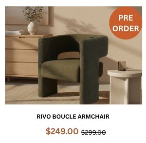 Rivo Boucle Armchair at Treasurebox