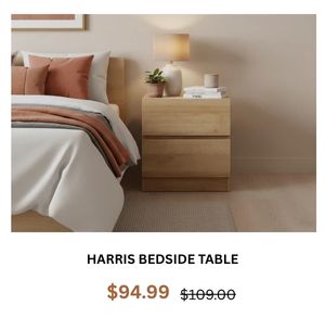 Harris Bedside Table at Treasurebox