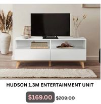 Hudson 1.3M Entertainment Unit at Treasurebox