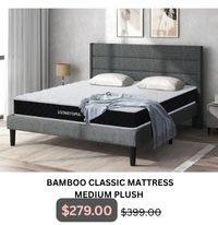 Bamboo Classic Pocket Spring Mattress at Treasurebox