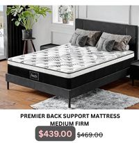 Premier Back Support Medium Firm Pocket Spring Mattress  at Treasurebox