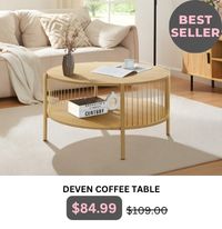 Deven Coffee Table at Treasurebox