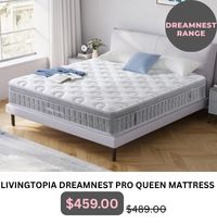 LivingTopia DreamNest Pro Queen Mattress at Treasurebox
