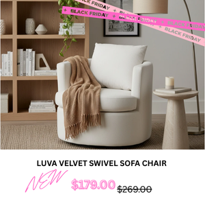 Luva Velvet Swivel Sofa Chair at Treasurebox