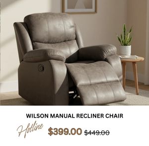 Wilson Manual Recliner Chair at Treasurebox
