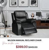 Wilson Manual Recliner Chair at Treasurebox