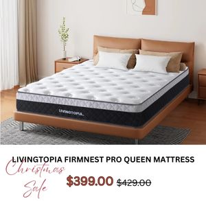 LivingTopia FirmNest Pro Queen Mattress at Treasurebox