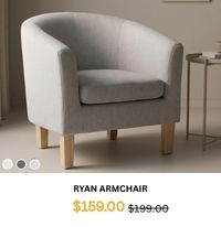 Ryan Armchair  at Treasurebox
