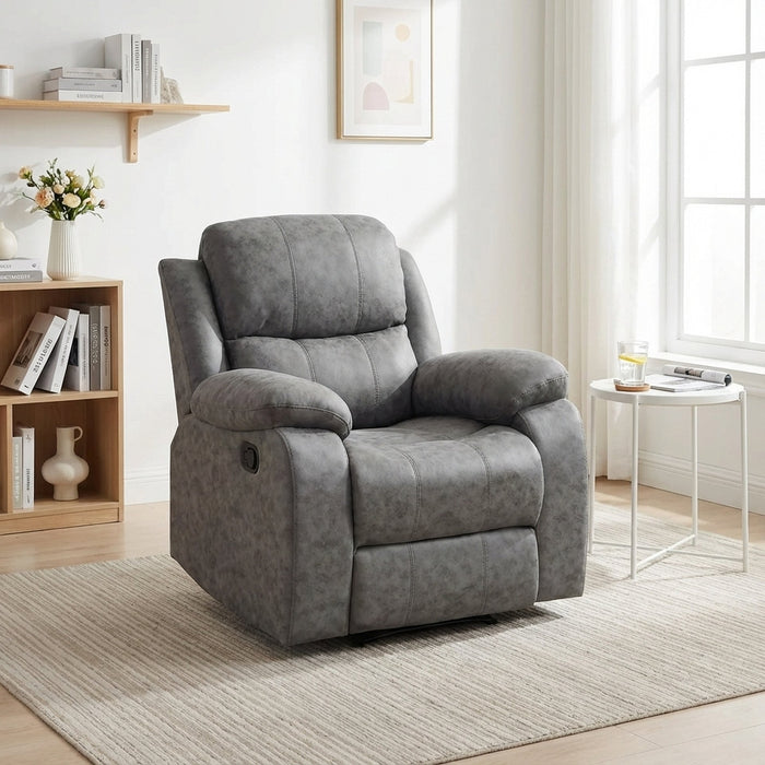 Wilson Manual Recliner Chair - Grey