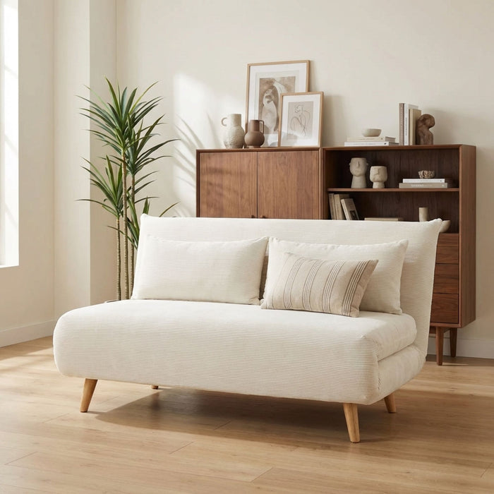 Hastings 2 Seater Fold-Out Sofa Bed - Beige