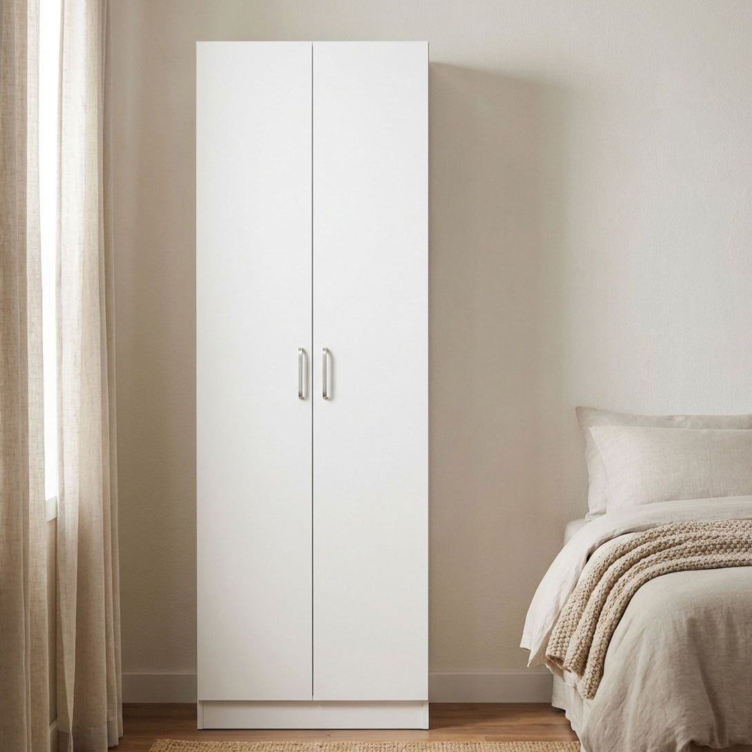 Nordic 2 Door Cupboard 60cm - White