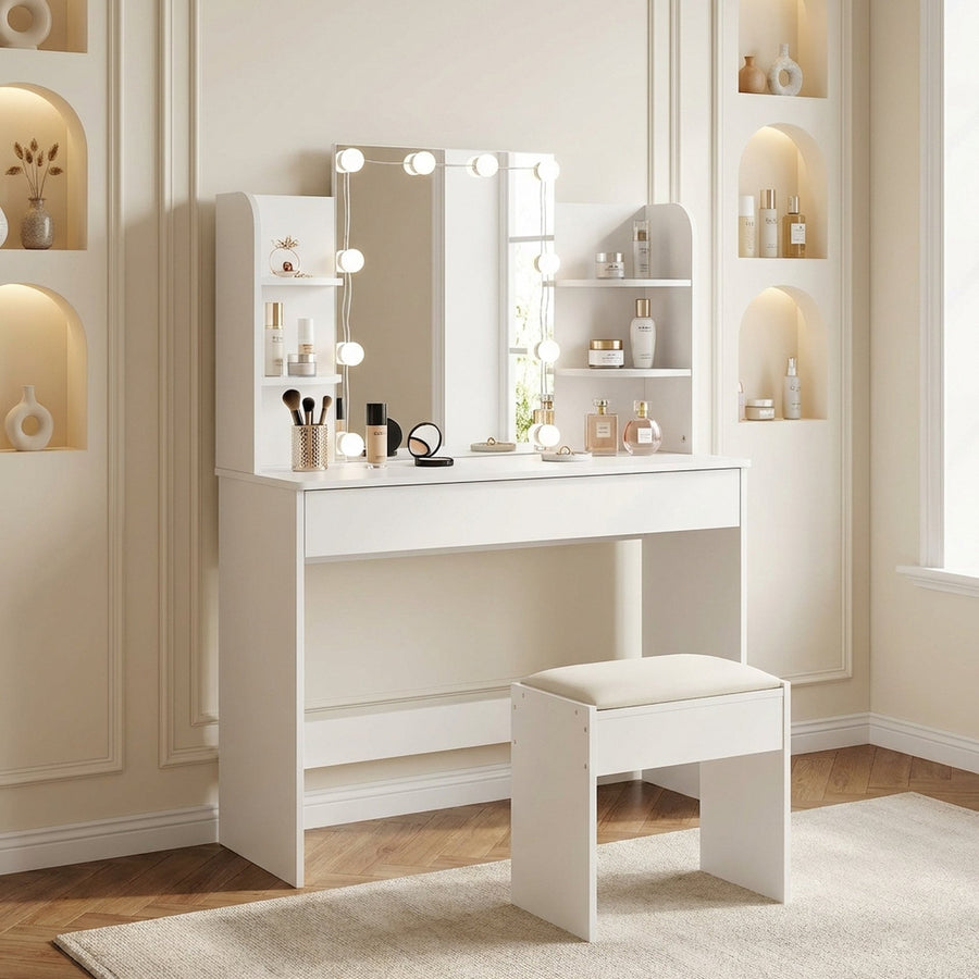 Celosia Dressing Table Set (White)