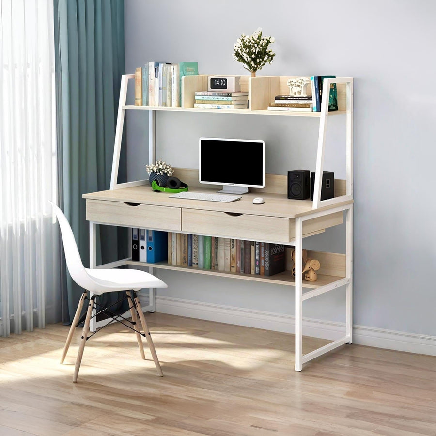 Siya 120cm Desk with Drawers (Oak)