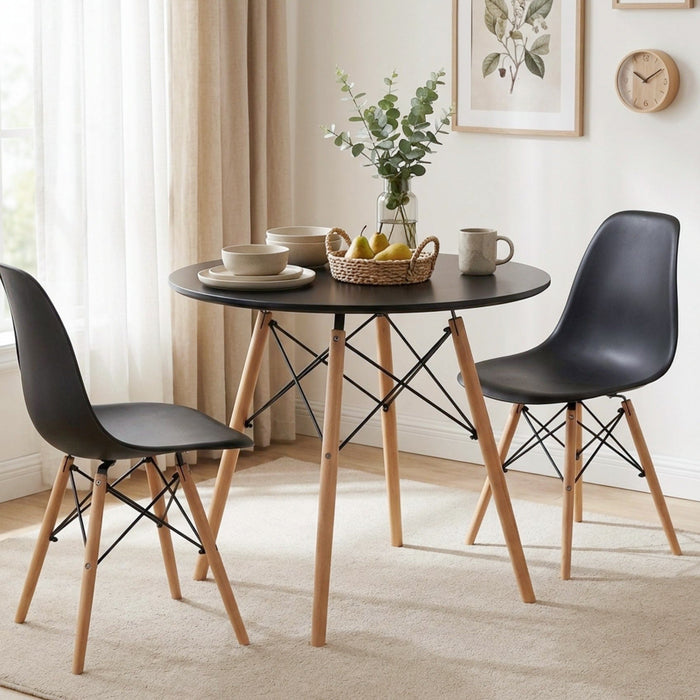 Cena Dining Table Round 80cm - Black