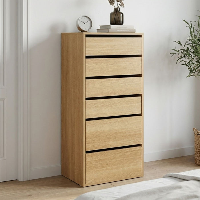 Payette 6 Drawer Wardrobe Oak