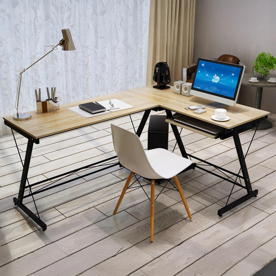 Steven Computer Corner Desk Natural