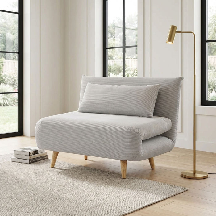 Hastings 1 Seater Fold Out Sofa Bed - Grey