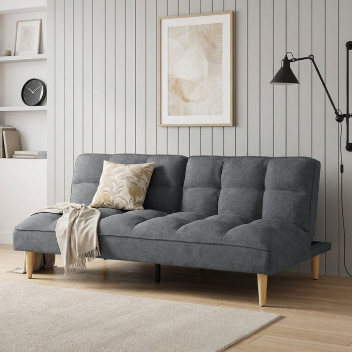 Barton 3 Seater Sofa Bed - Dark Grey