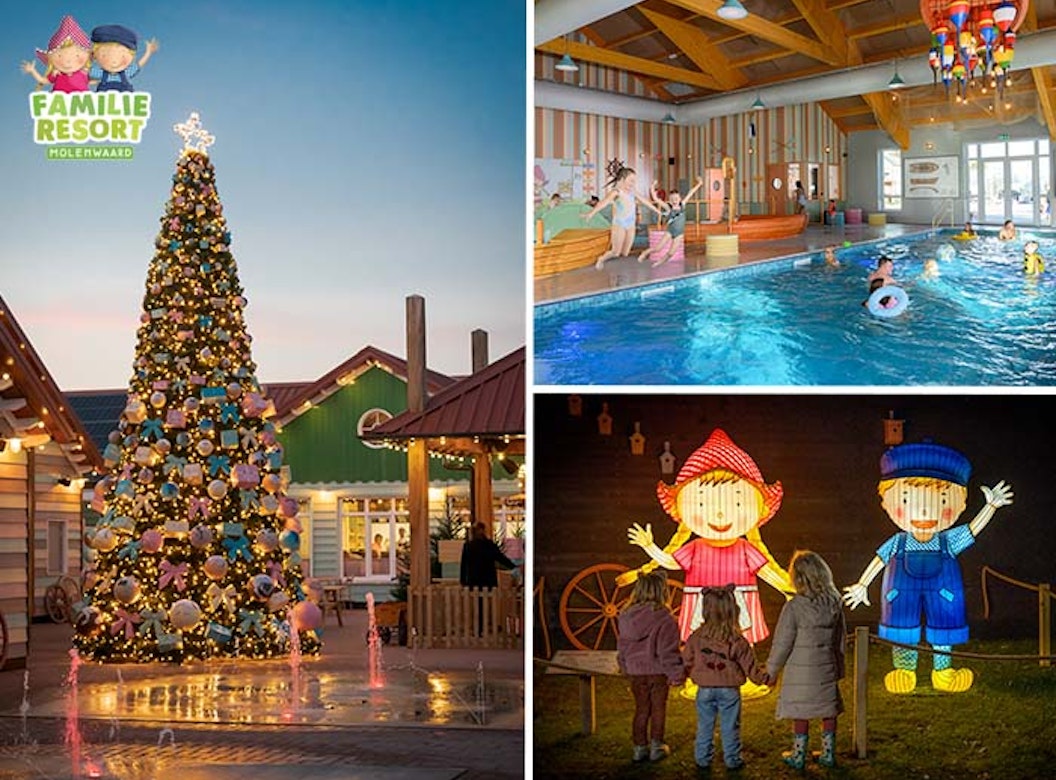 3 of 4 nachten Familie Resort Molenwaard + Avonturenboerderij Molenwaard
