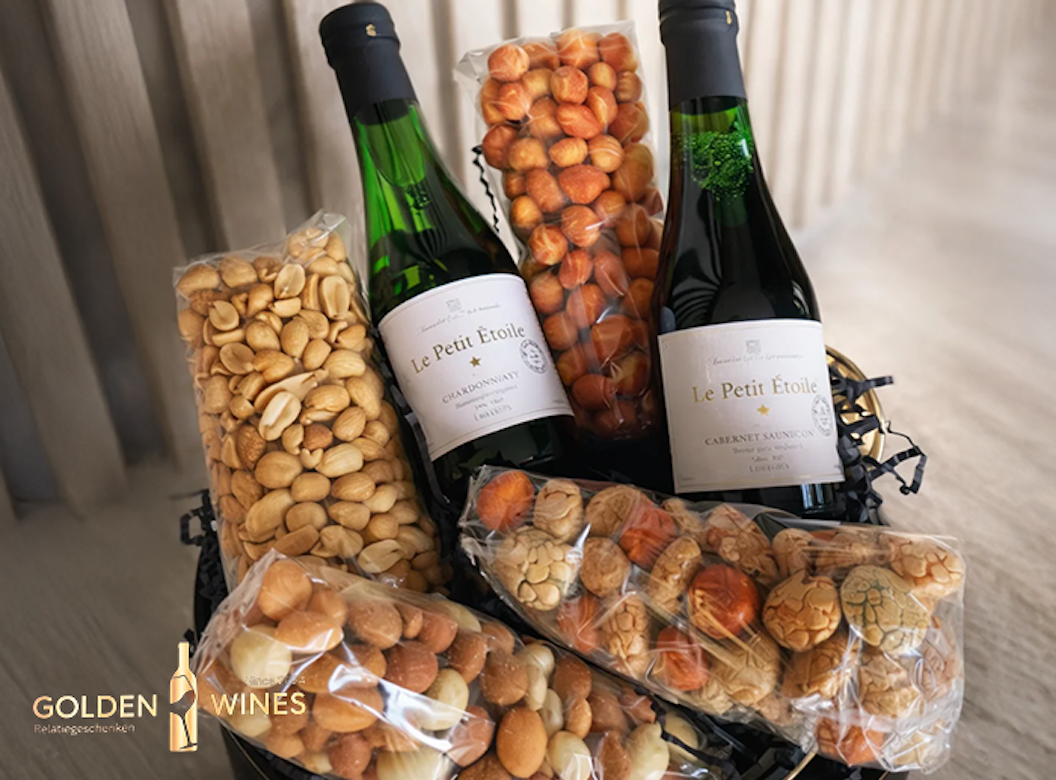 Alcoholvrije borrelbox van GoldenWines bij je thuis bezorgd