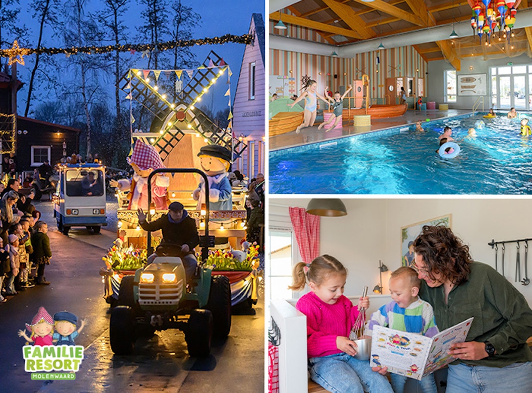 3 of 4 nachten Familie Resort Molenwaard + Avonturenboerderij Molenwaard