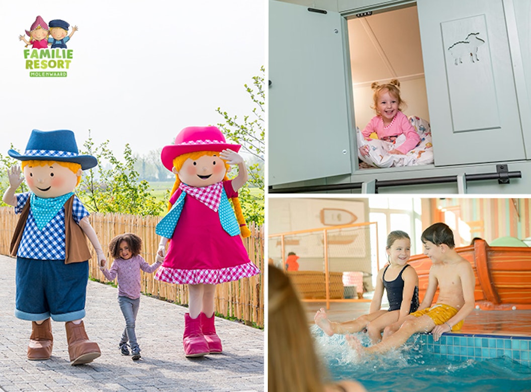 3 of 4 nachten Familie Resort Molenwaard + Avonturenboerderij Molenwaard
