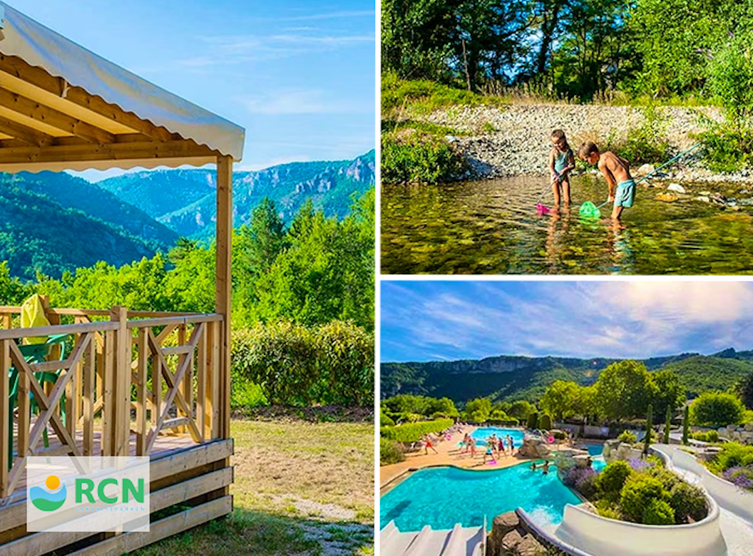 Verblijf op 5‑sterren camping RCN Val de Cantobre in Frankrijk