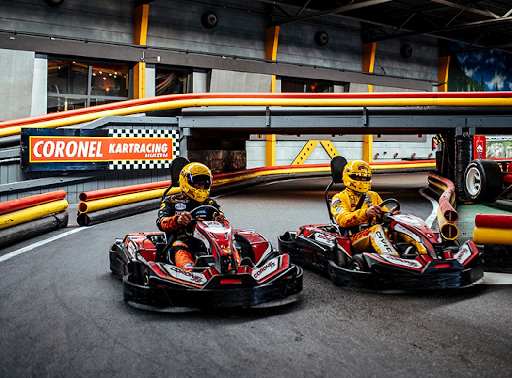 1 of 2 heats karten bij Coronel Kartracing