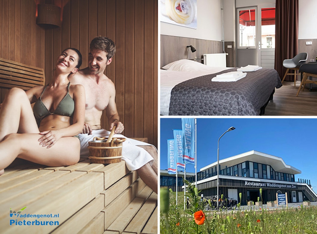 Overnachting + ontbijt & wellness bij Hotel Waddengenot (2 personen)